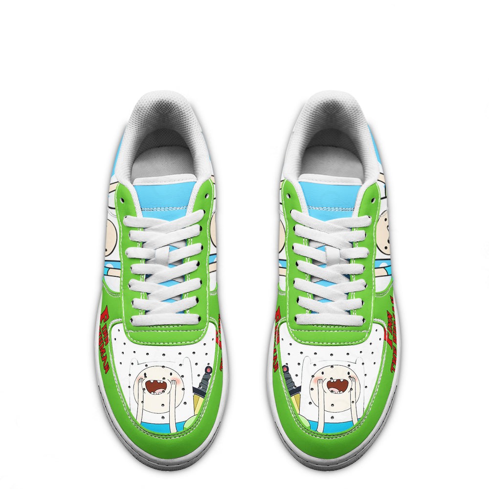 Adventure Time Finn The Human Rogers Air Sneakers- Cuztomshoes