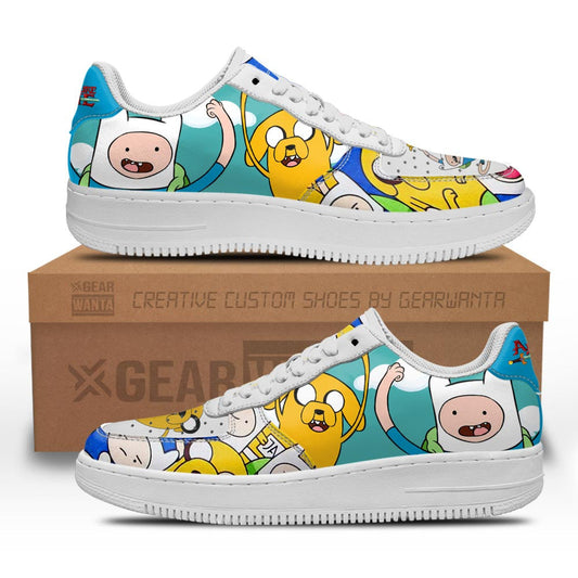 Adventure Time Finn and Jake Rogers Air Sneakers- Cuztomshoes