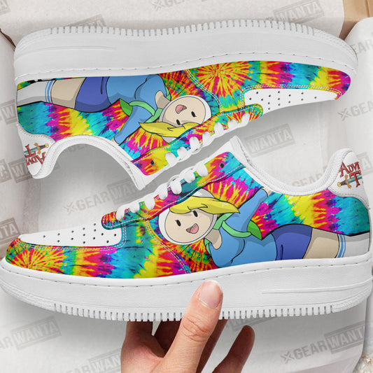 Adventure Time Fionna Air Sneakers Custom Tie Dye Style- Cuztomshoes