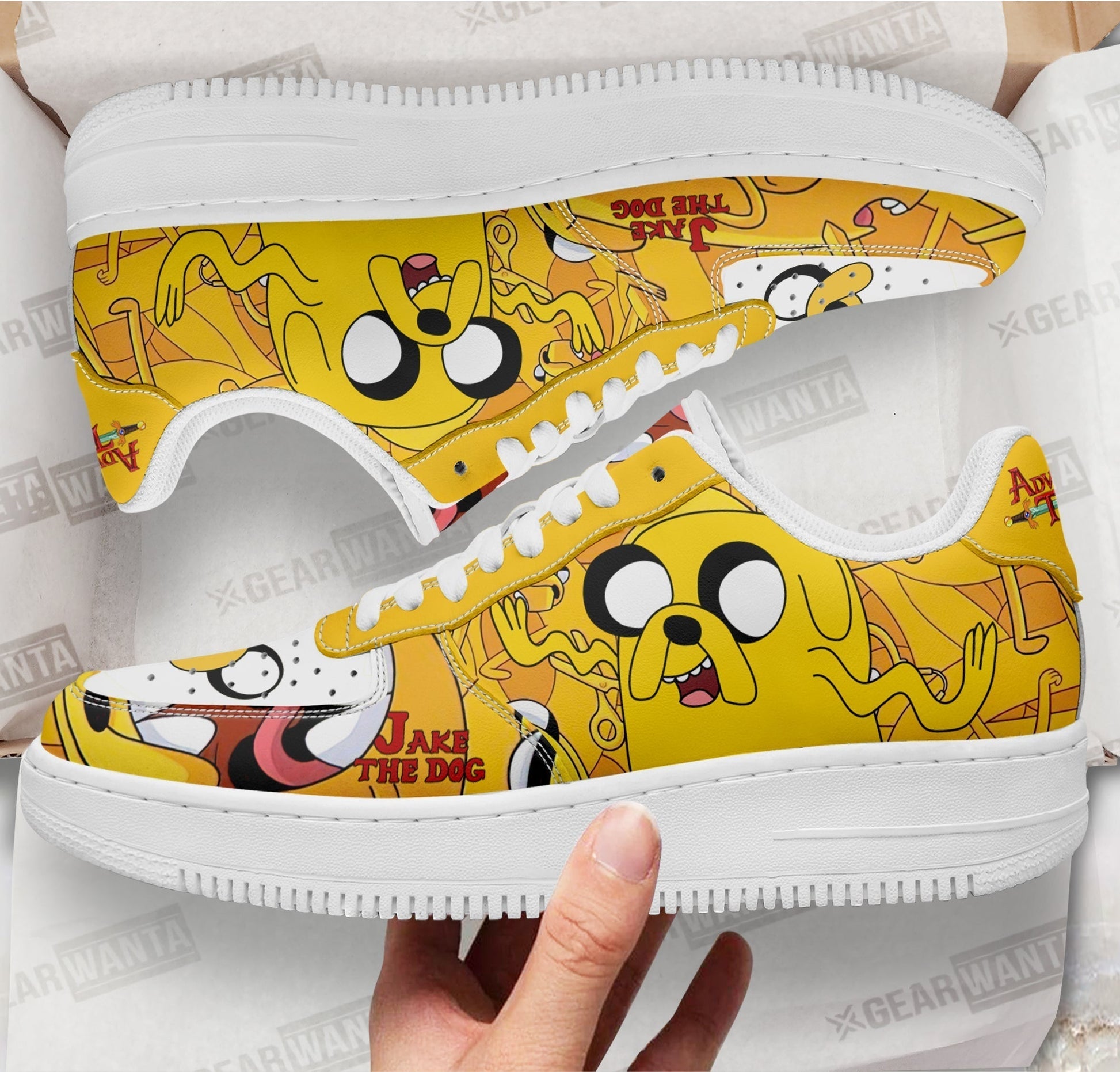 Adventure Time Jake The Dog Rogers Air Sneakers- Cuztomshoes