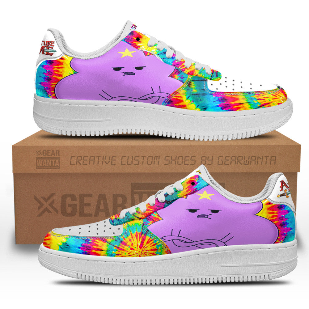 Adventure Time Lumpy Space Princess Air Sneakers Custom Tie Dye Style- Cuztomshoes