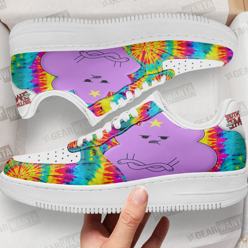 Adventure Time Lumpy Space Princess Air Sneakers Custom Tie Dye Style- Cuztomshoes