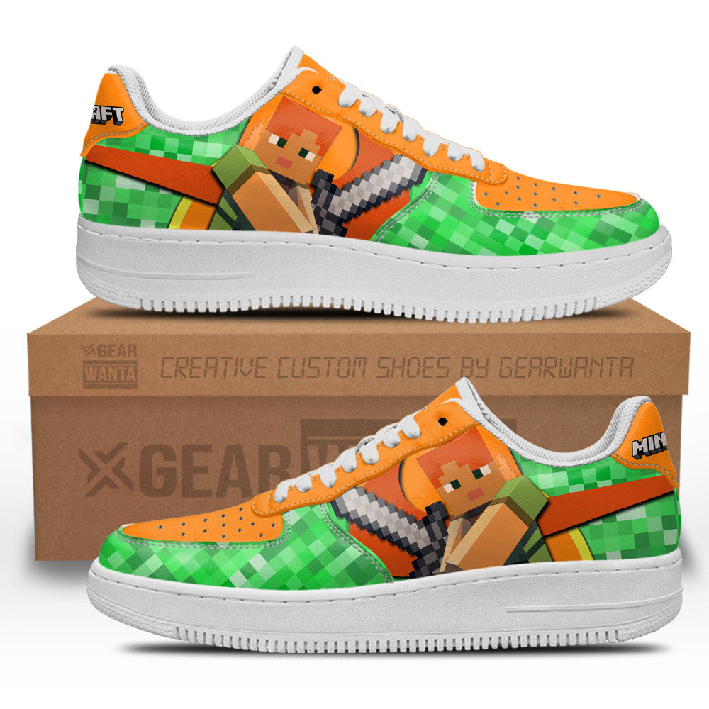 Alex Minecraft Custom Air Sneakers LT11- Cuztomshoes