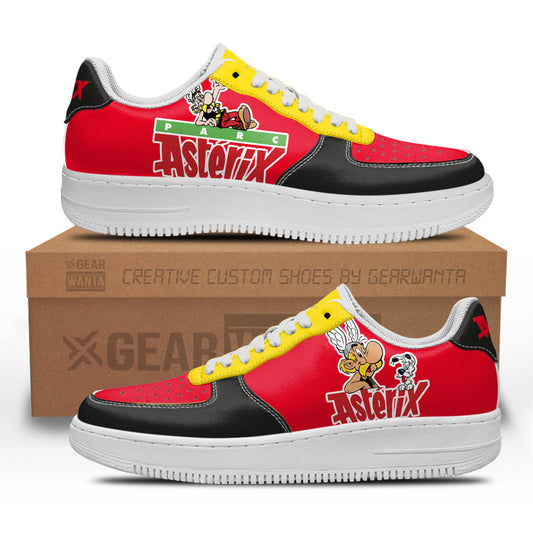 Asterix Super Hero Custom Air Sneakers QD22- Cuztomshoes