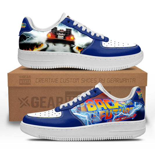 Back To The Future Custom Air Sneakers QD11- Cuztomshoes