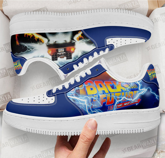 Back To The Future Custom Air Sneakers QD11- Cuztomshoes