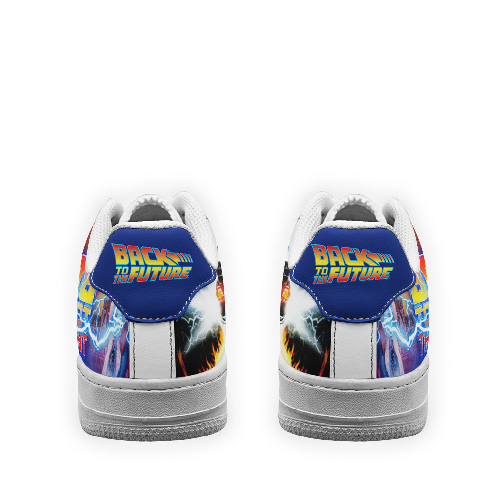 Back To The Future Custom Air Sneakers QD11- Cuztomshoes