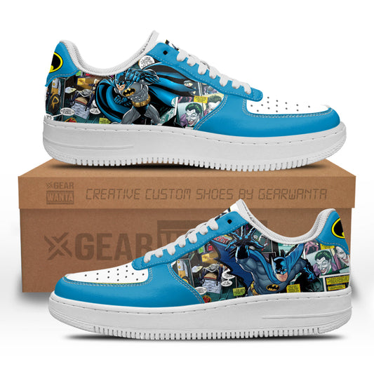 Batman Air Sneakers Custom Superhero Comic Shoes- Cuztomshoes