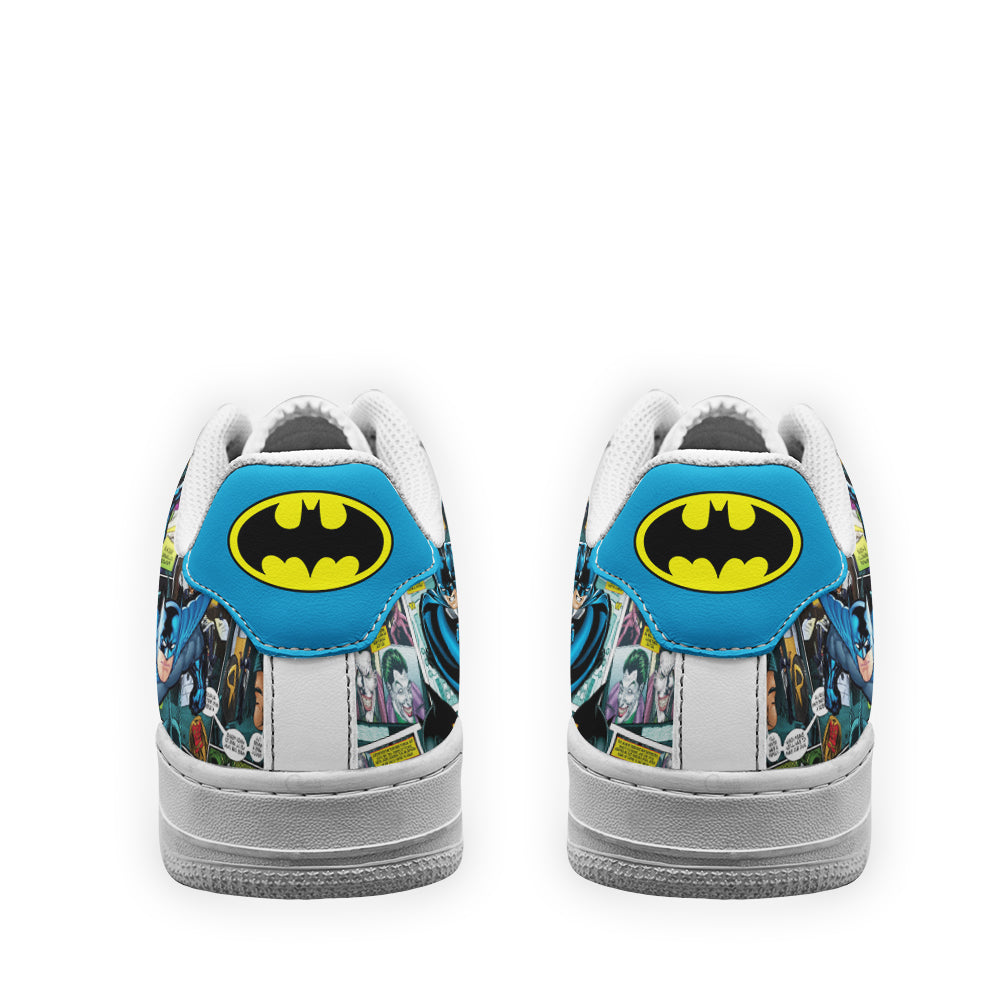 Batman Air Sneakers Custom Superhero Comic Shoes- Cuztomshoes