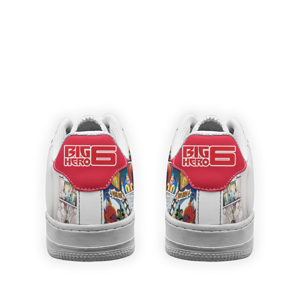 Baymax Air Sneakers Custom Superhero Comic Shoes- Cuztomshoes