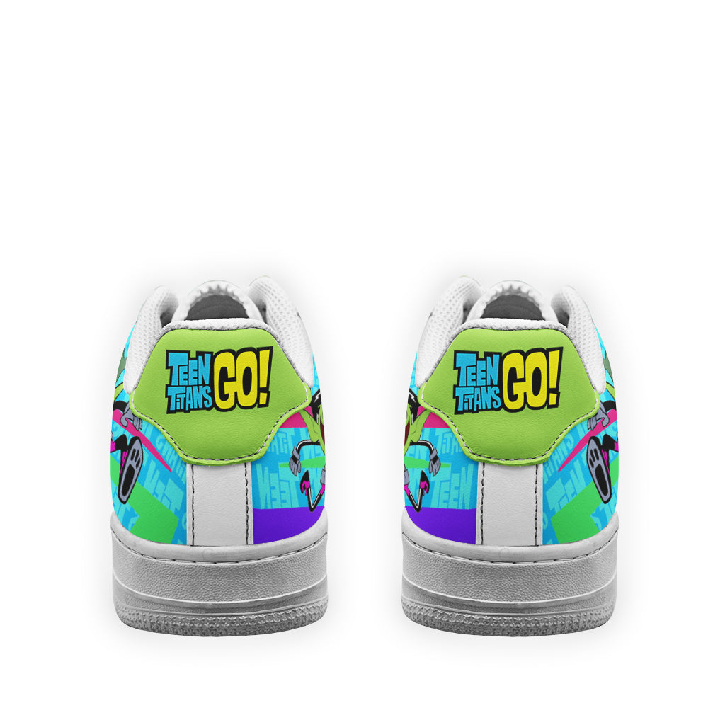 Beast Boy Air Sneakers Custom Teen Titan Go Cartoon Shoes- Cuztomshoes