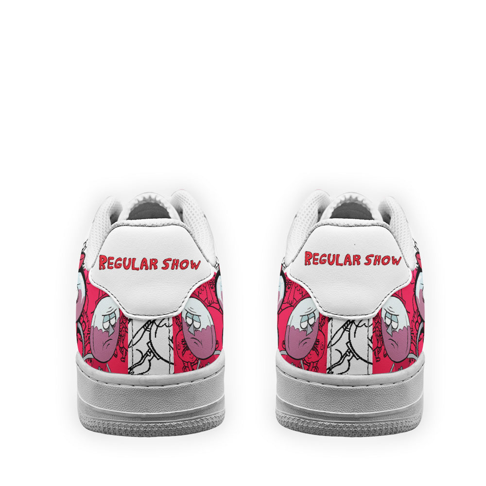 Benson Dunwoody Regular Show Air Sneakers Custom Cartoon Shoes- Cuztomshoes