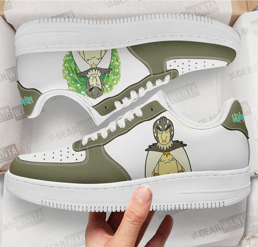 Birdperson Rick and Morty Custom Air Sneakers QD13- Cuztomshoes