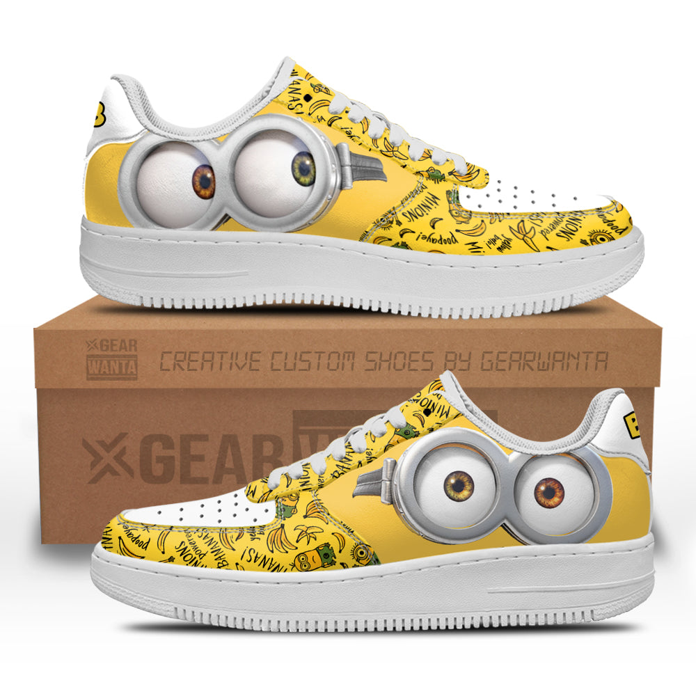 Bob Minion Air Sneakers Custom Shoes- Cuztomshoes