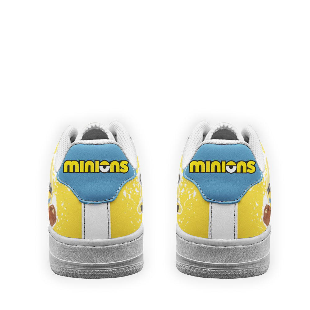 Bob Minion Custom Air Sneakers QD06- Cuztomshoes