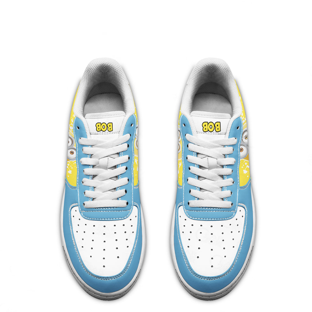 Bob Minion Custom Air Sneakers QD06- Cuztomshoes