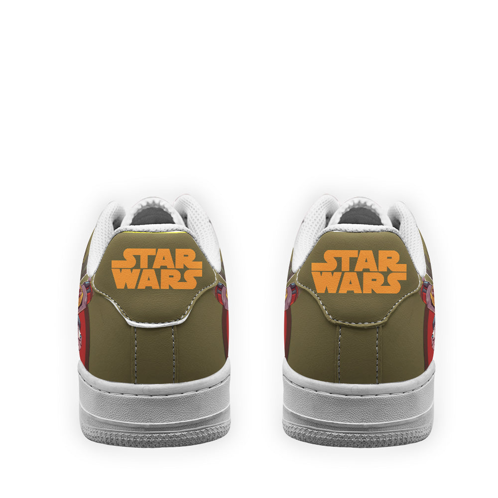 Boba Fett Star Wars Custom Air Sneakers LT11- Cuztomshoes