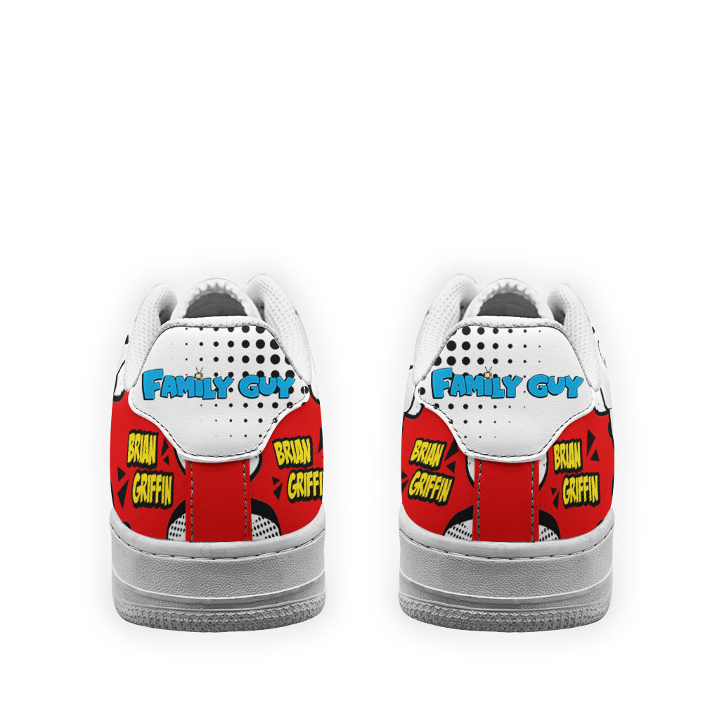 Brian Griffin Family Guy Air Sneakers Custom Cartoon Shoes- Cuztomshoes