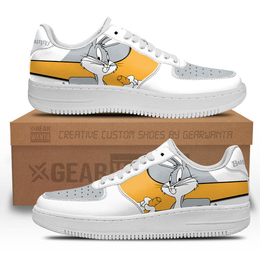 Bugs Bunny Custom Cartoon Air Sneakers LT13- Cuztomshoes