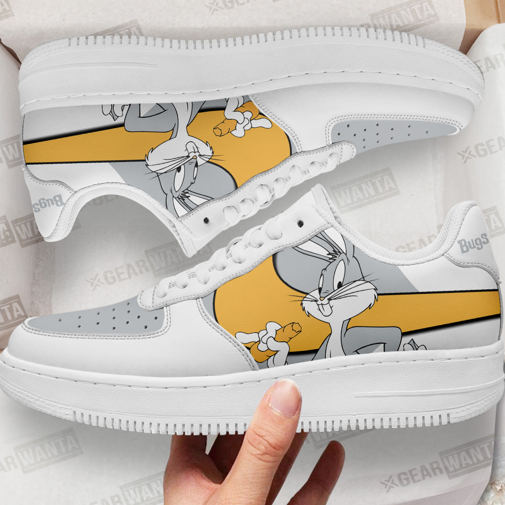 Bugs Bunny Custom Cartoon Air Sneakers LT13- Cuztomshoes