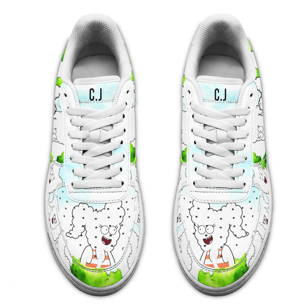 CJ Cloud-humanoid Air Sneakers Custom Regular Show Shoes- Cuztomshoes