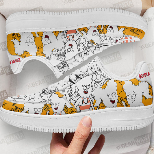 CJ Regular Show Air Sneakers Custom Cartoon Shoes- Cuztomshoes