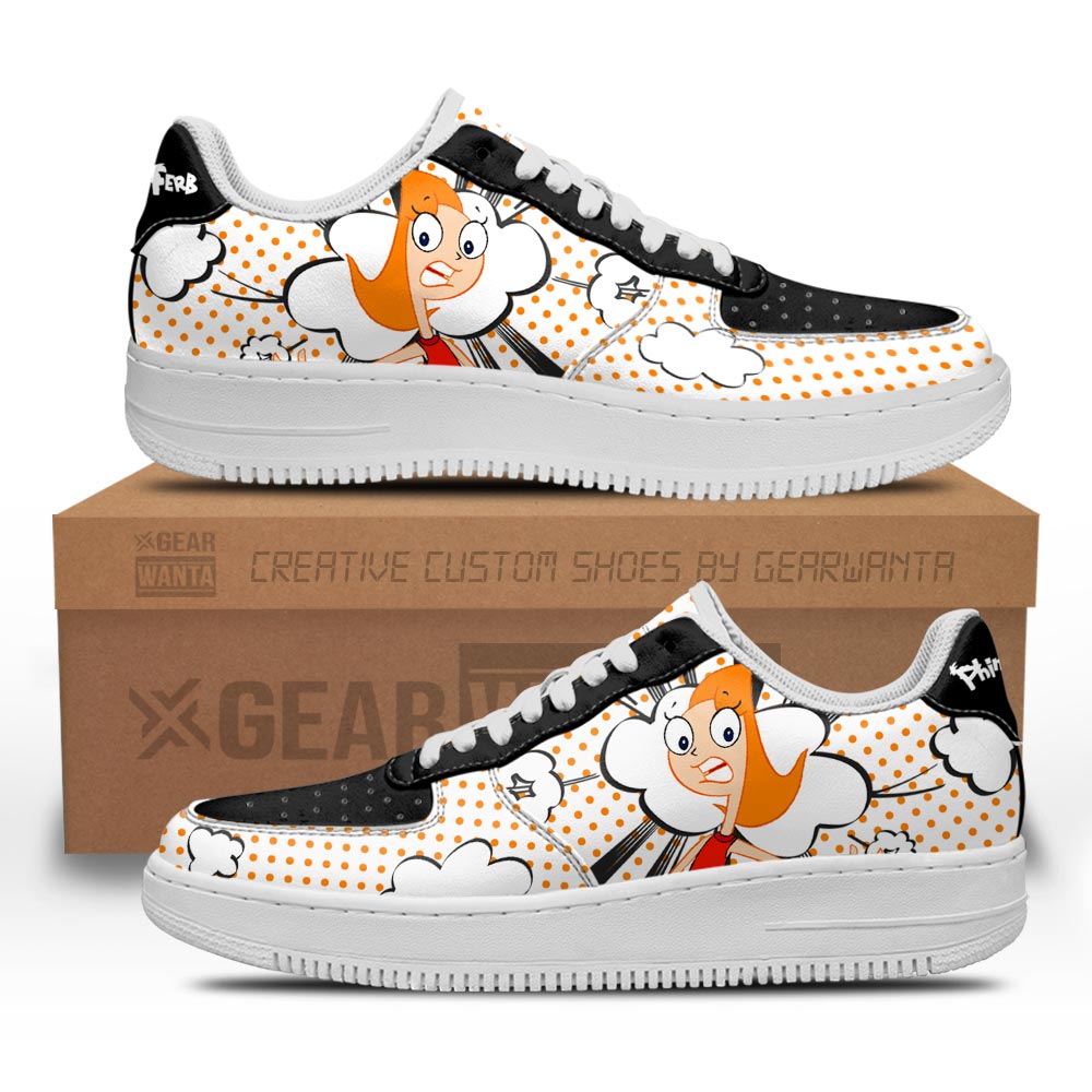 Candace Flynn Air Sneakers Custom Phineas and Ferb Shoes- Cuztomshoes