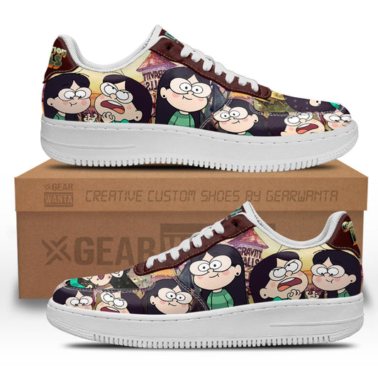 Candy Chiu Air Sneakers Custom Gravity Falls Cartoon Shoes- Cuztomshoes