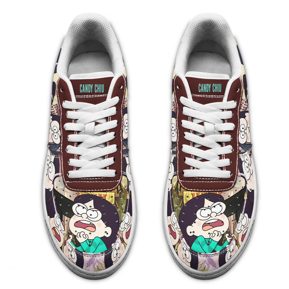 Candy Chiu Air Sneakers Custom Gravity Falls Cartoon Shoes- Cuztomshoes