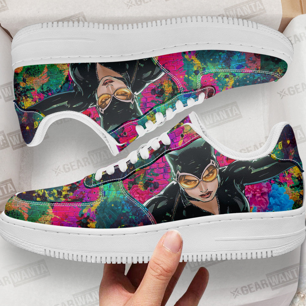 Catwoman Air Sneakers Custom For Fans- Cuztomshoes