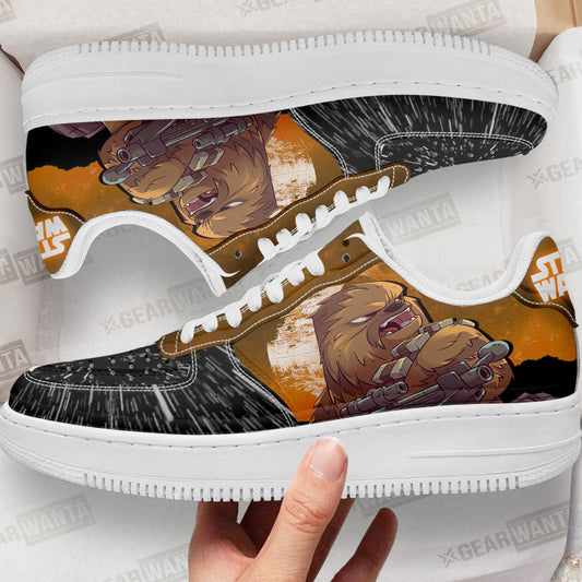 Chewbacca Air Sneakers Custom Star Wars Shoes- Cuztomshoes