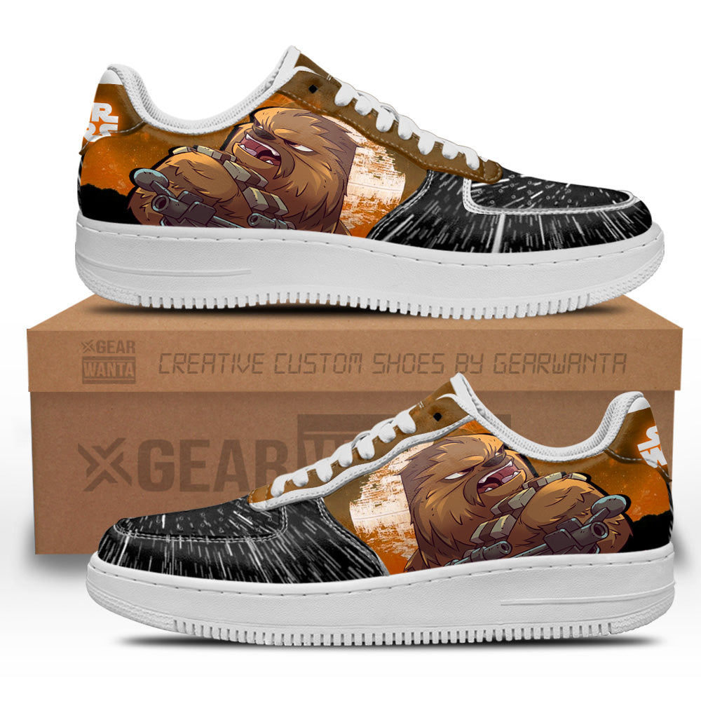 Chewbacca Air Sneakers Custom Star Wars Shoes- Cuztomshoes