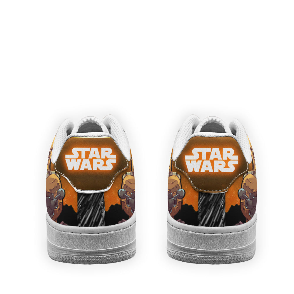 Chewbacca Air Sneakers Custom Star Wars Shoes- Cuztomshoes