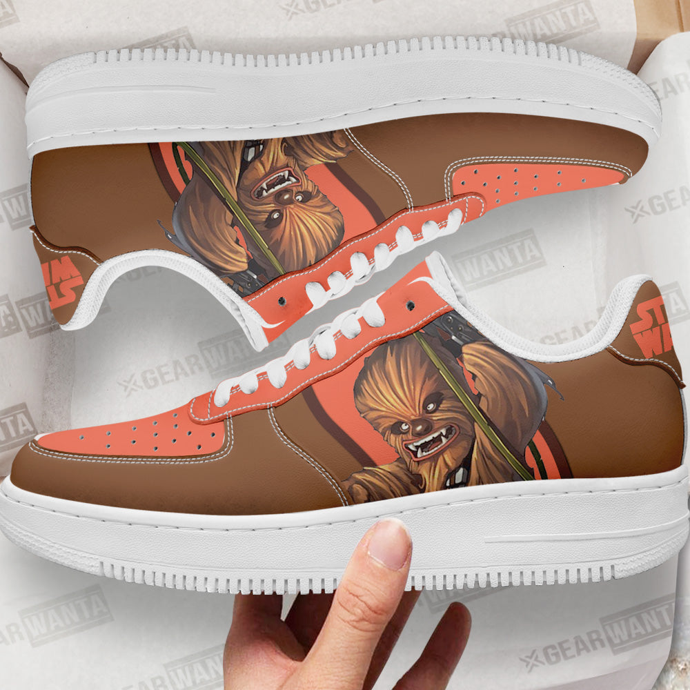 Chewbacca Star Wars Custom Air Sneakers LT11- Cuztomshoes