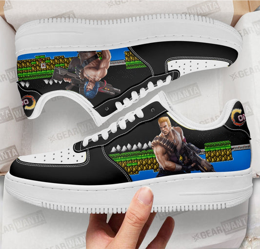 Contra Air Sneakers Custom Video Game Shoes- Cuztomshoes