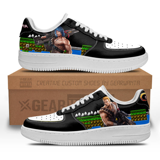 Contra Air Sneakers Custom Video Game Shoes- Cuztomshoes