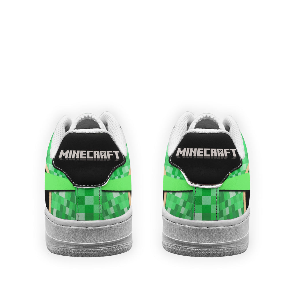 Creeper Minecraft Custom Air Sneakers LT11- Cuztomshoes