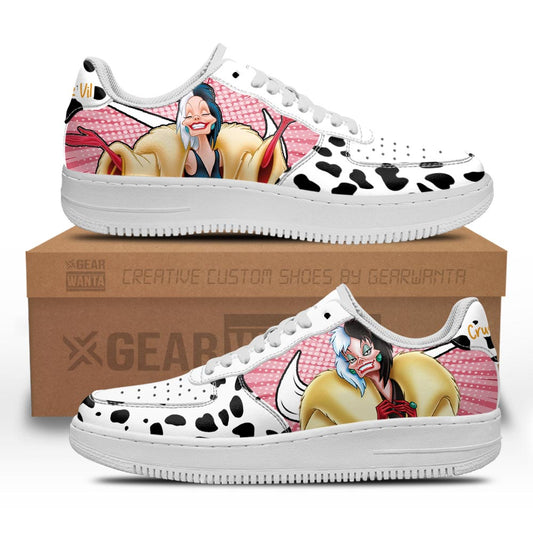 Cruella de Vil Air Sneakers Custom Shoes- Cuztomshoes