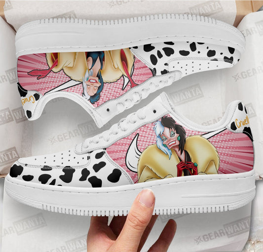 Cruella de Vil Air Sneakers Custom Shoes- Cuztomshoes