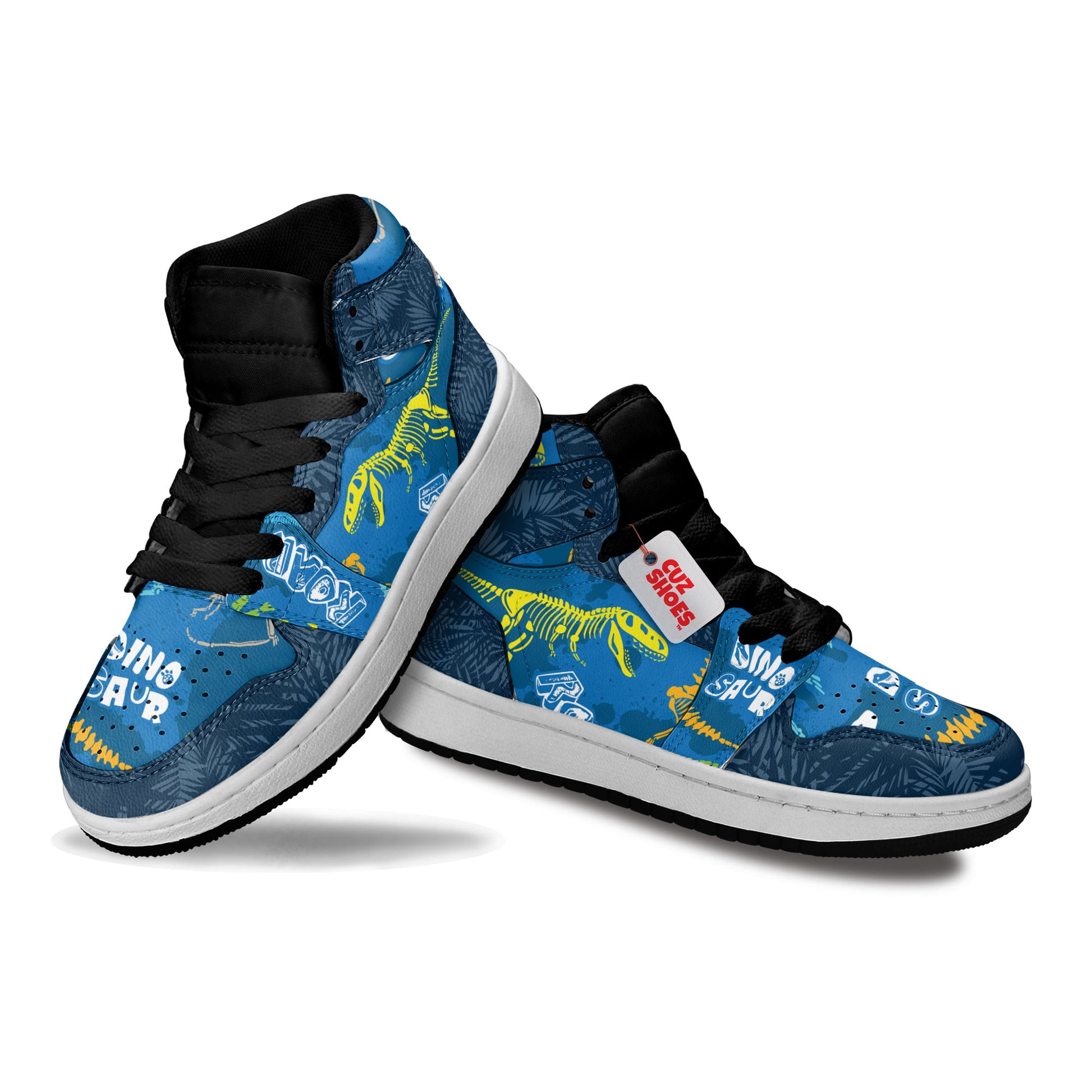 Dinosaur Fossils Kids Sneakers Custom Shoes TT10071- cuztomshoes.com