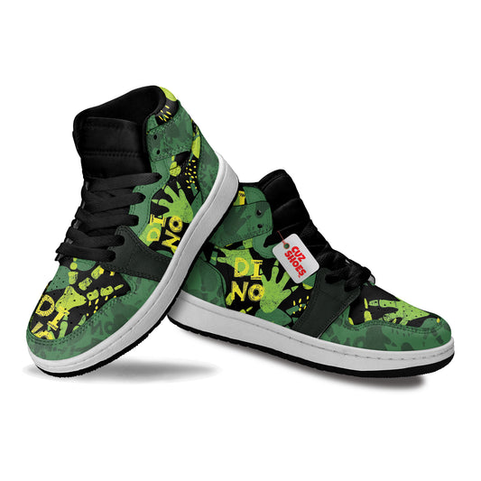 Dinosaur Fossils Kids Sneakers Custom Shoes TT10076- cuztomshoes.com