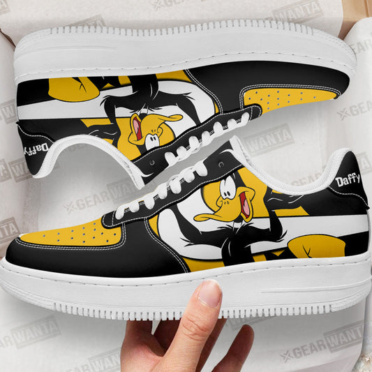 Daffy Duck Custom Cartoon Air Sneakers LT13- Cuztomshoes