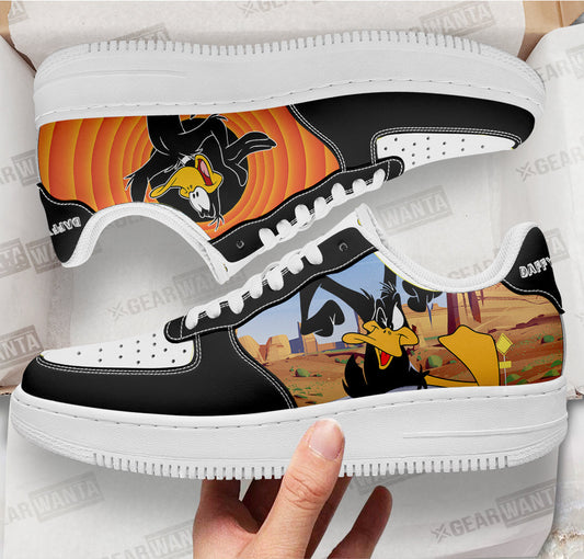 Daffy Duck Looney Tunes Custom Air Sneakers QD14- Cuztomshoes