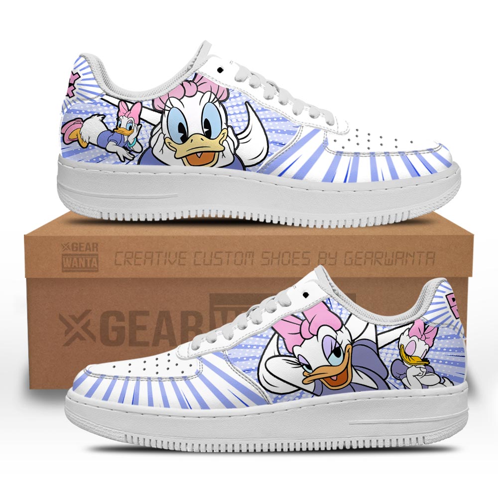 Daisy Duck Air Sneakers Custom Shoes- Cuztomshoes