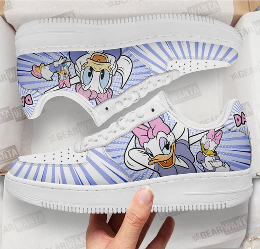 Daisy Duck Air Sneakers Custom Shoes- Cuztomshoes