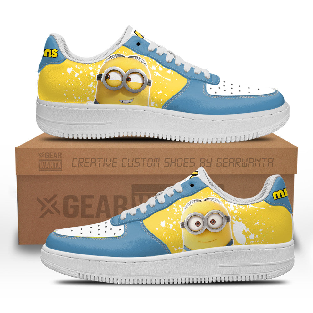 Dave Despicable Me Custom Air Sneakers QD06- Cuztomshoes