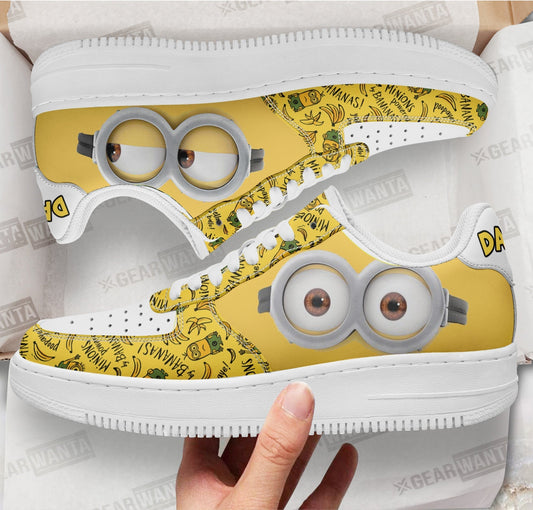 Dave Minion Air Sneakers Custom Shoes- Cuztomshoes