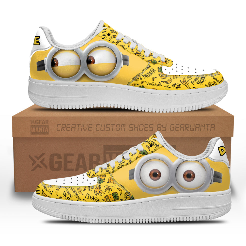 Dave Minion Air Sneakers Custom Shoes- Cuztomshoes