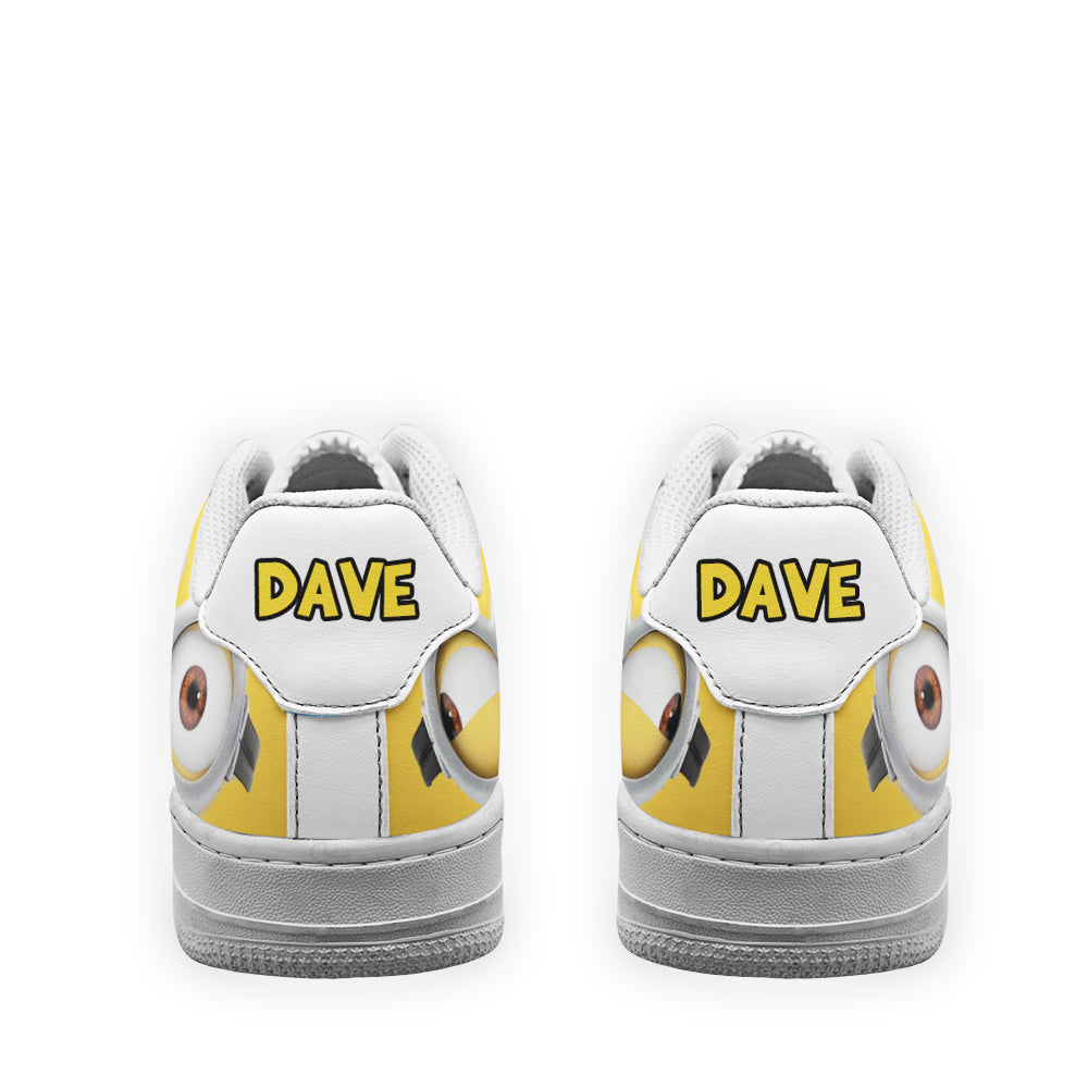 Dave Minion Air Sneakers Custom Shoes- Cuztomshoes