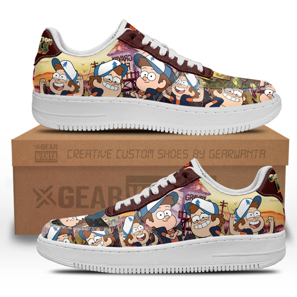 Dipper Pines Gravity Falls Air Sneakers Custom Cartoon Shoes- Cuztomshoes